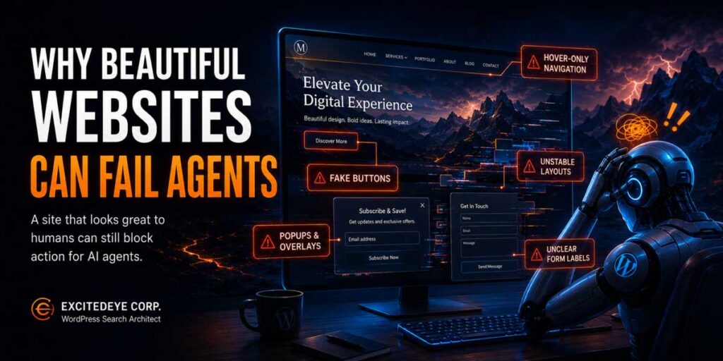Why the most beautiful websites can fail ai agents search.