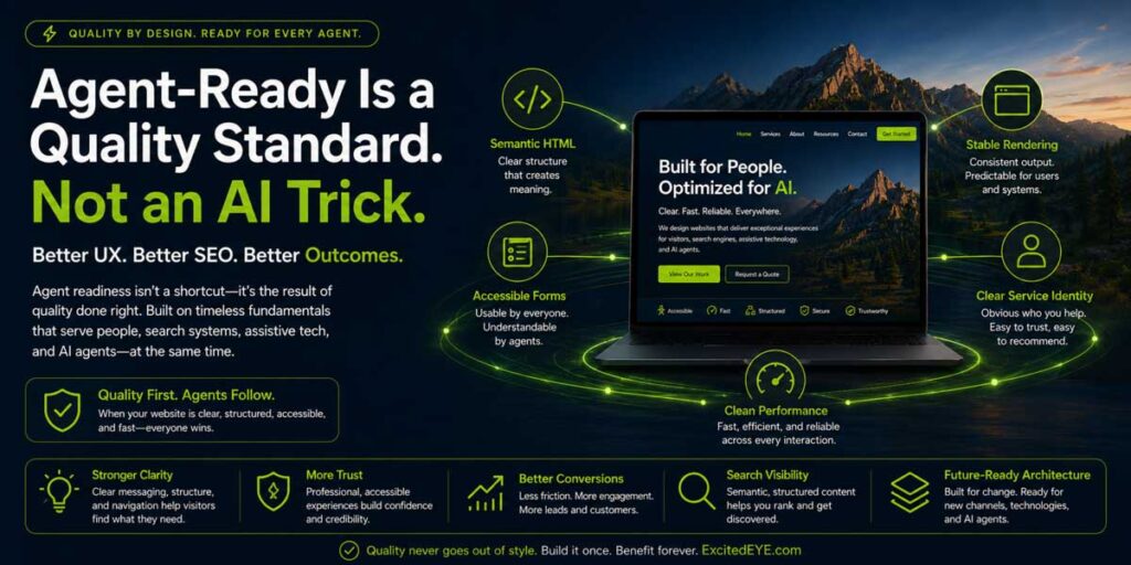 Agent ready quality standards for Longmont Website Design