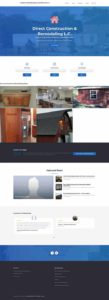 clinton web design full page