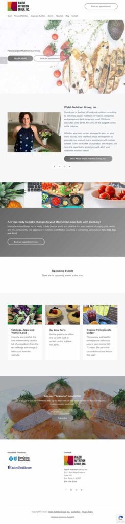 Full Front WordPress Web Design View