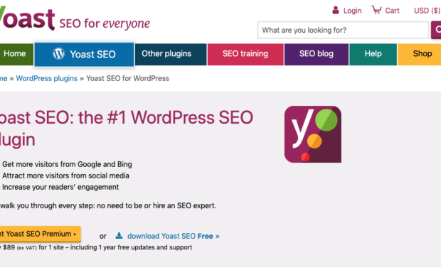 Yoast WordPress SEO Tools Screenshot