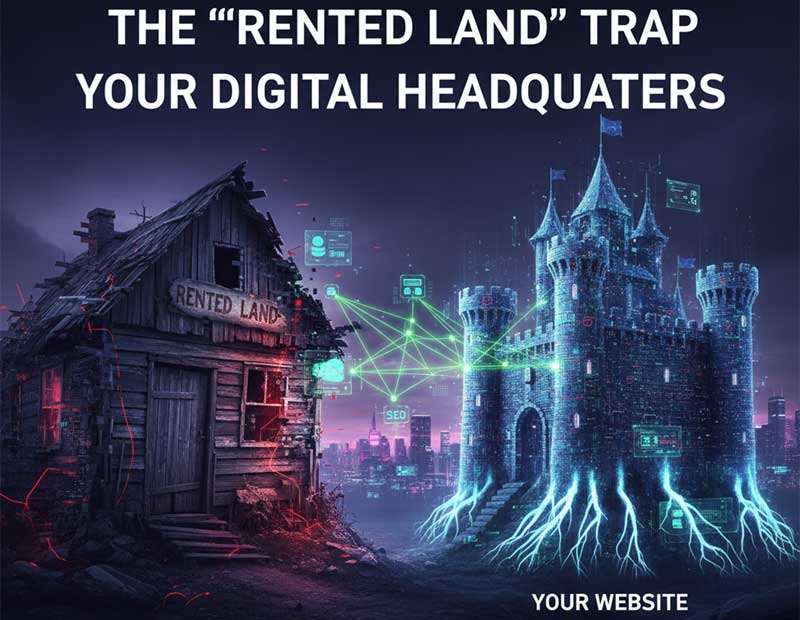 Rented Digital Land Online - Land Trap. Own Your Online Assets.
