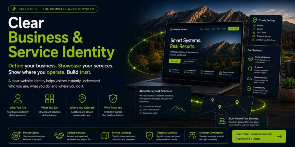 Clear Business and Service Identity - WordPress SEO Colorado