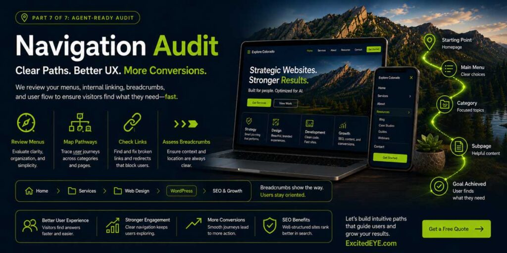Navigation Audit - WordPress Web Design
