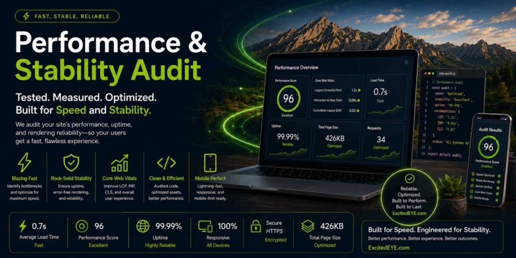 Performance Stability Audit - WordPress Web Design