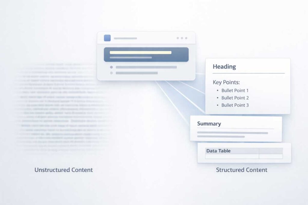 Content Chunking for SLM Diagram Structured Versus Unstructured Longmont, Colorado
