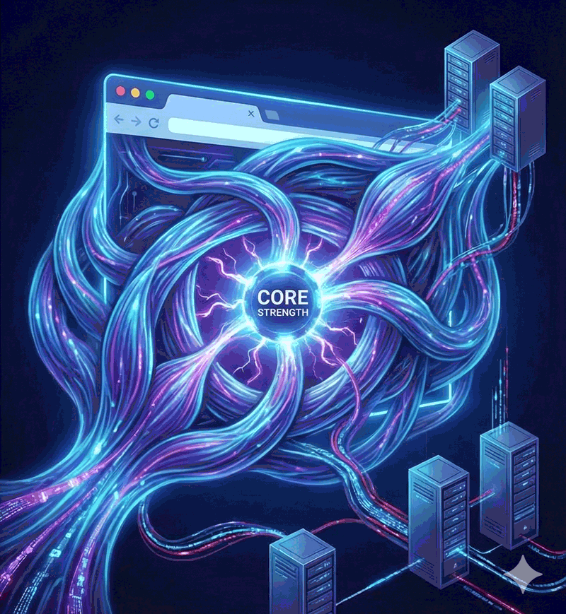 Website Core Strength - AI Illustration