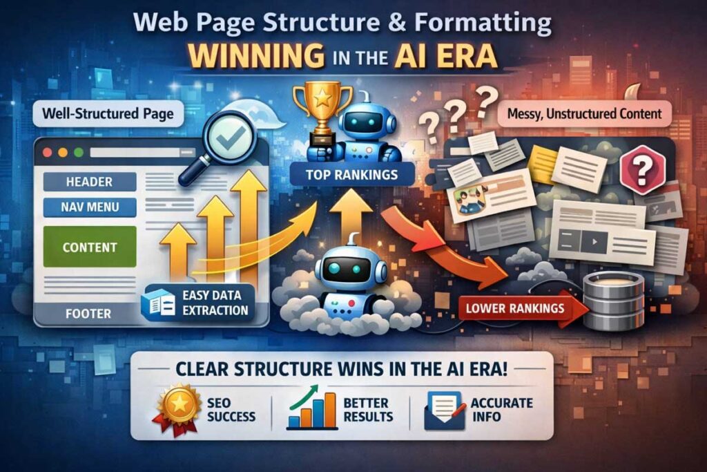 Web Structure Formatting with AI answer engine optimization
