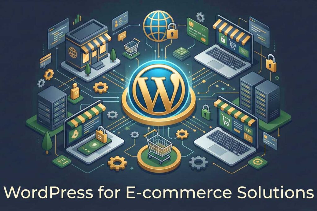 WordPress Ecommerce Solution illustration