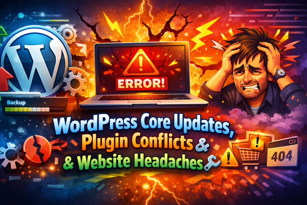WordPress Core Updates, Plugin Conflicts & Website Headaches🔧