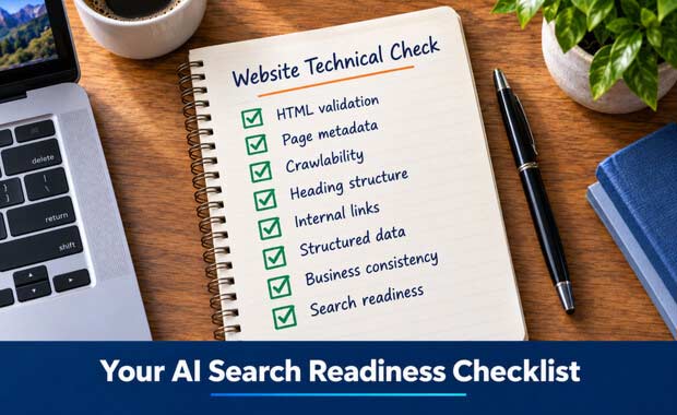 Technical SEO and AI Search readiness checklist for a business website